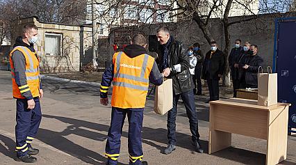 У Київводоканалі привітали водіїв з Днем автомобіліста і дорожника
