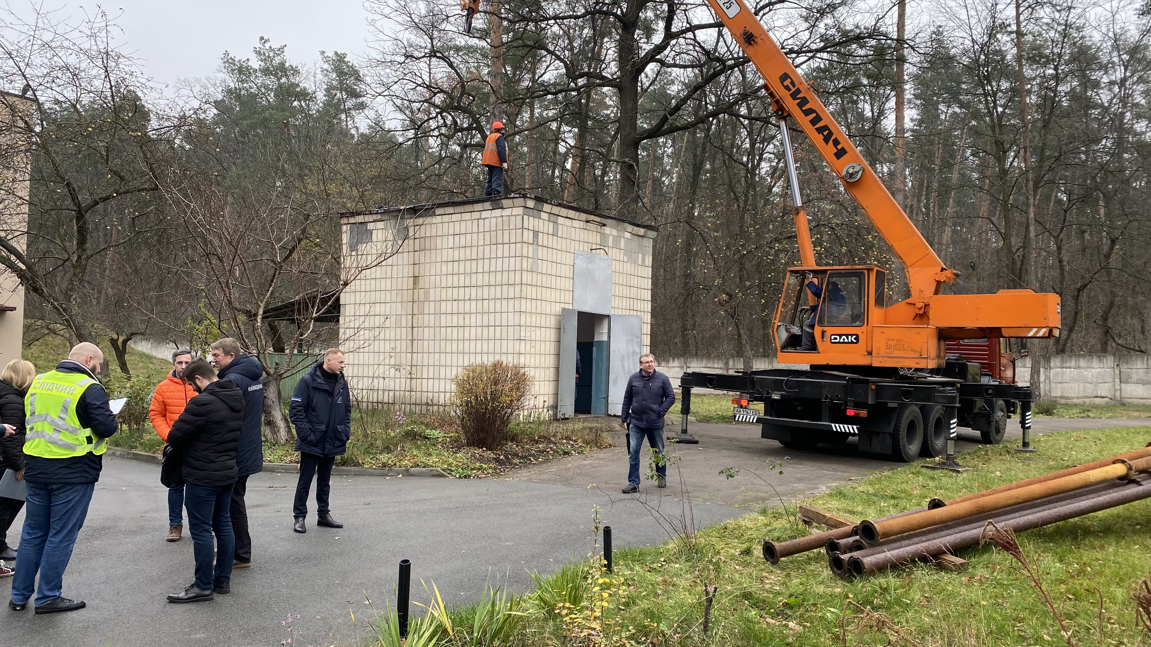 В рамках слідства представники нацполіції провели огляд на об'єкті Київводоканалу
